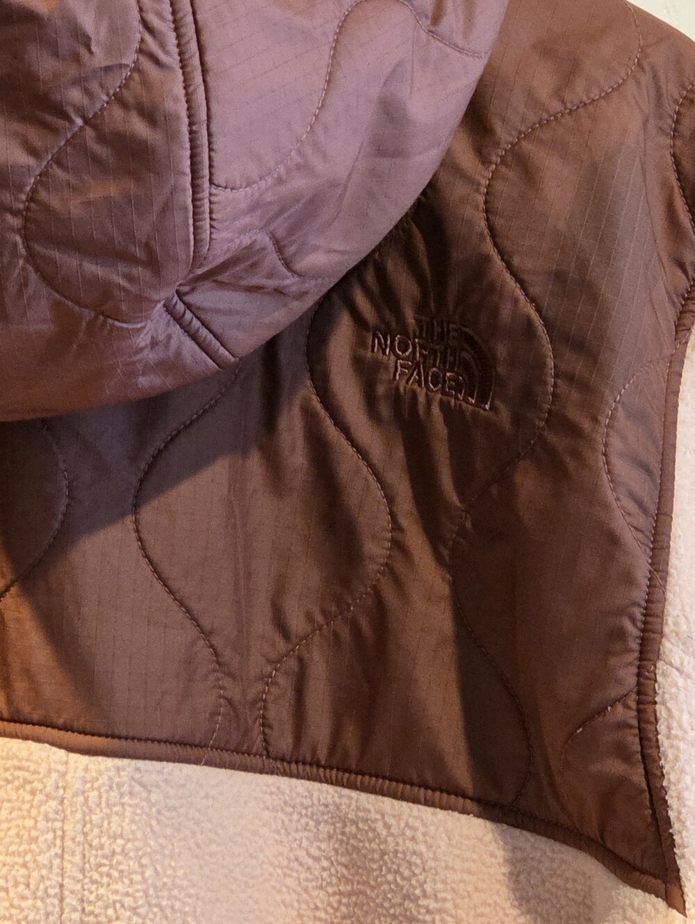 The North Face Jacket Large Royal Arch Parka Sherpa Fleece Quilted Hood Hiking - Picture 10 of 15